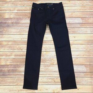 Betabrand Indigo Blue Travel Jeans Skinny Stretchy Zippered Pockets